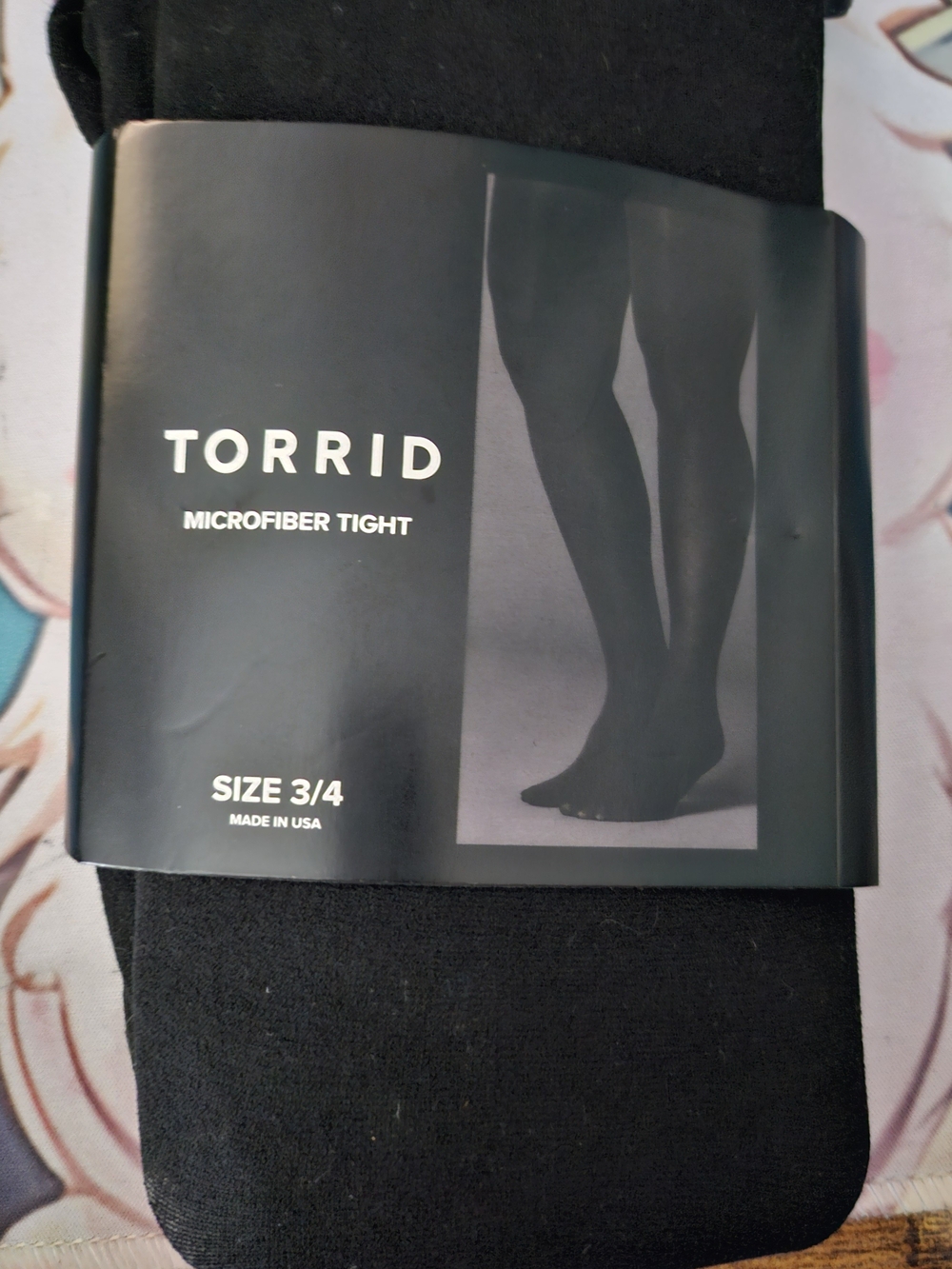 torrid Black Microfiber Tights